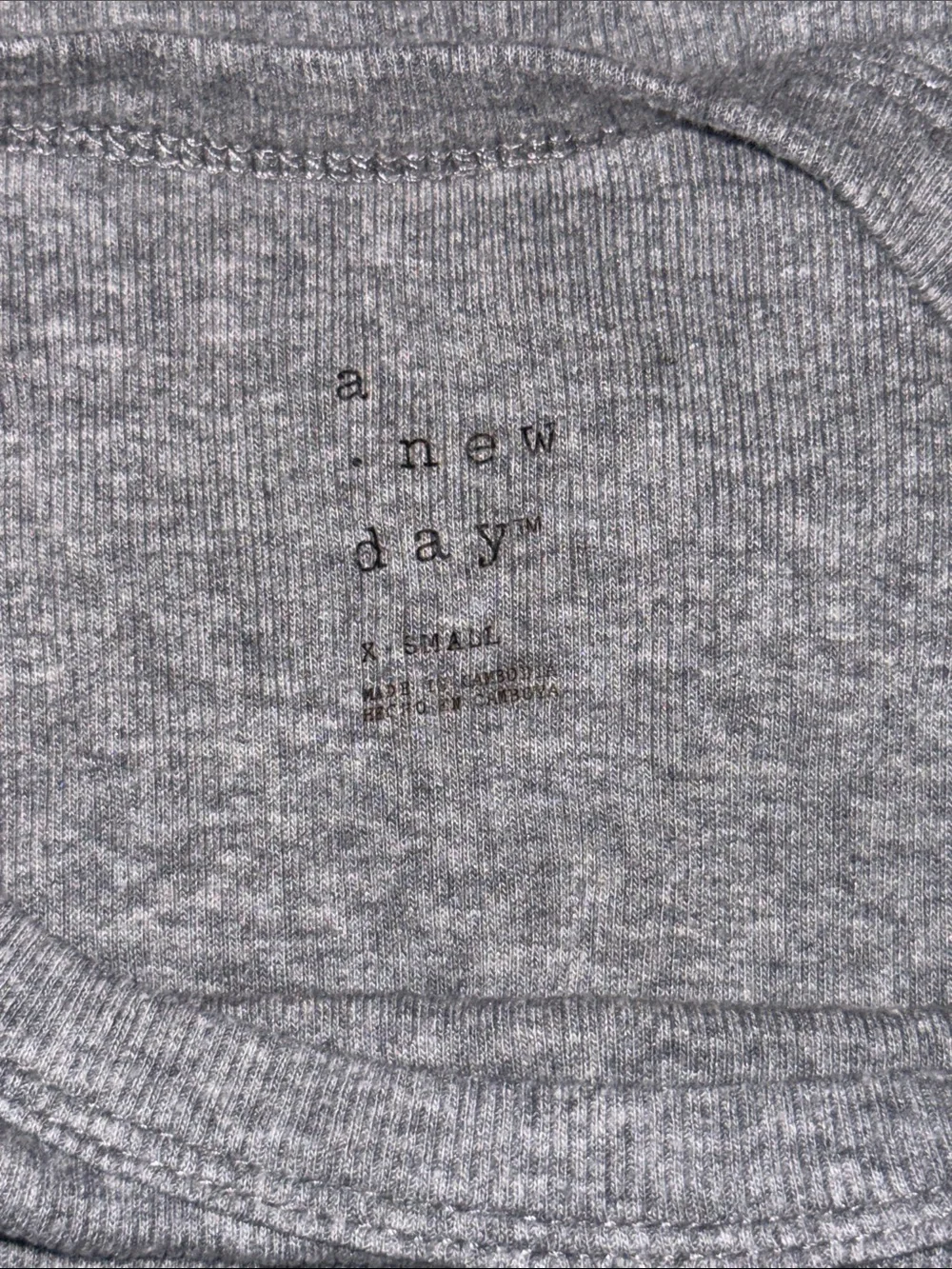 Target Gray Ribbed Tank Top - Picture 3 of 3